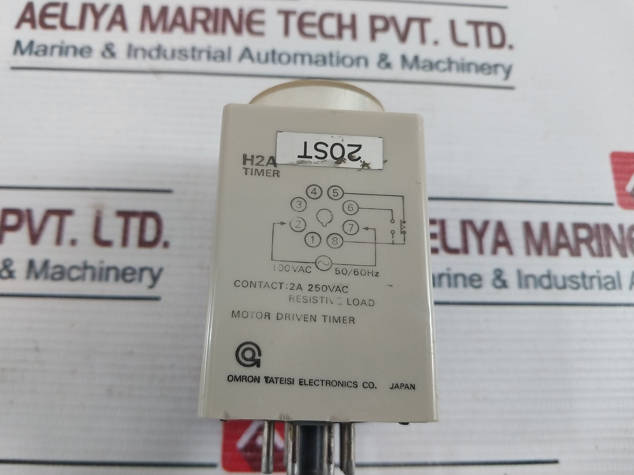 Omron H2A Motor Driven Timer 100Vac 50/60Hz 0-70 Sec 50Hz