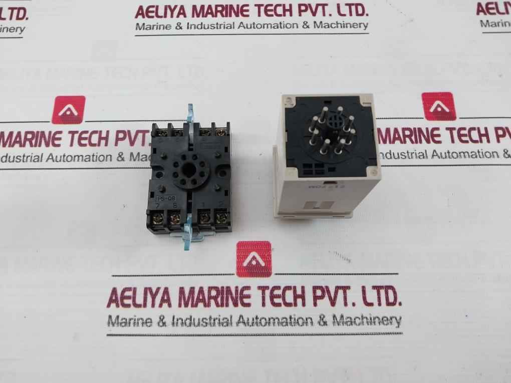 Omron H3Ba-8 Menics Timer Module With Base 0-10 Sec