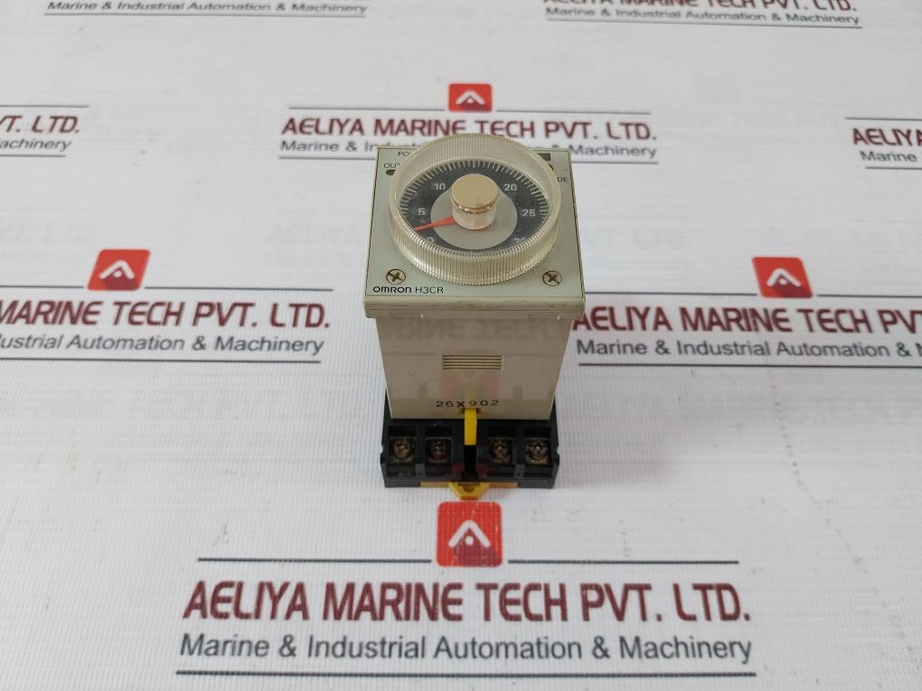 Omron H3Cr-a8E Solid-state Timer W/ Base 0-30 Sec 24–48 Vac 50/60 Hz