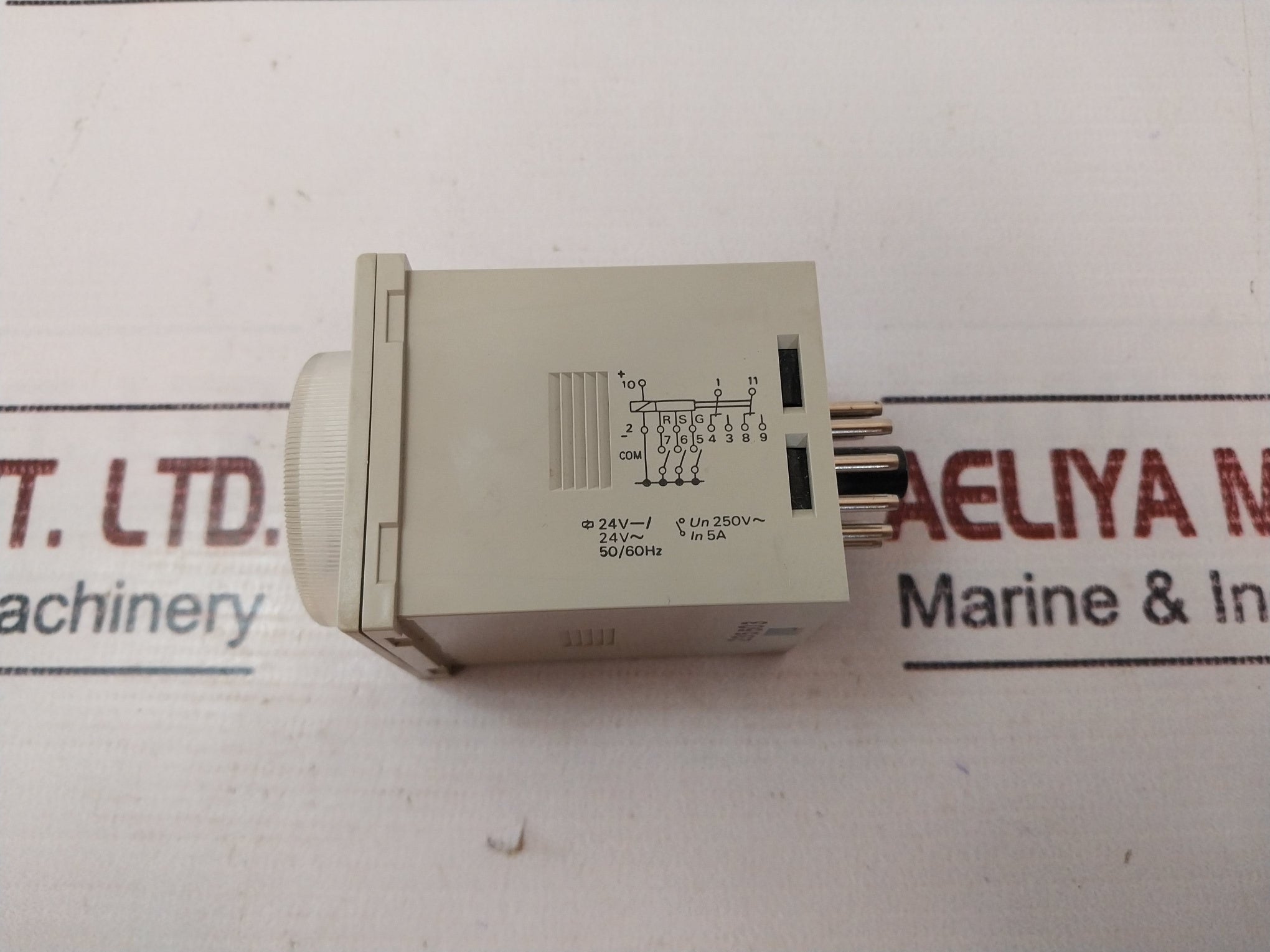 Omron H3Cr-a Electronic Timer 0-1.2 Min 24 Vdc/Ac 50/60 Hz