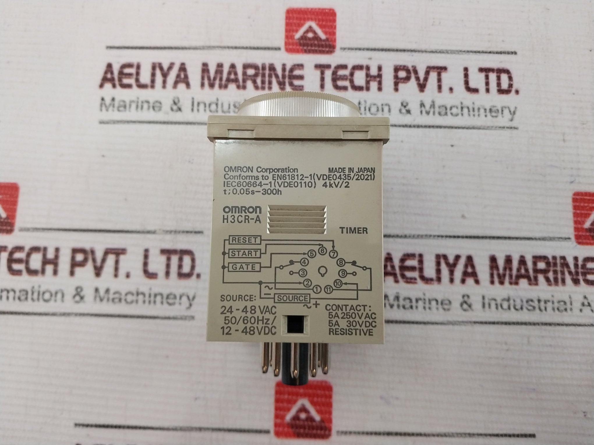Omron H3Cr-a Solid-state Timer 0-30 Sec 5A 250Vac 50/60Hz
