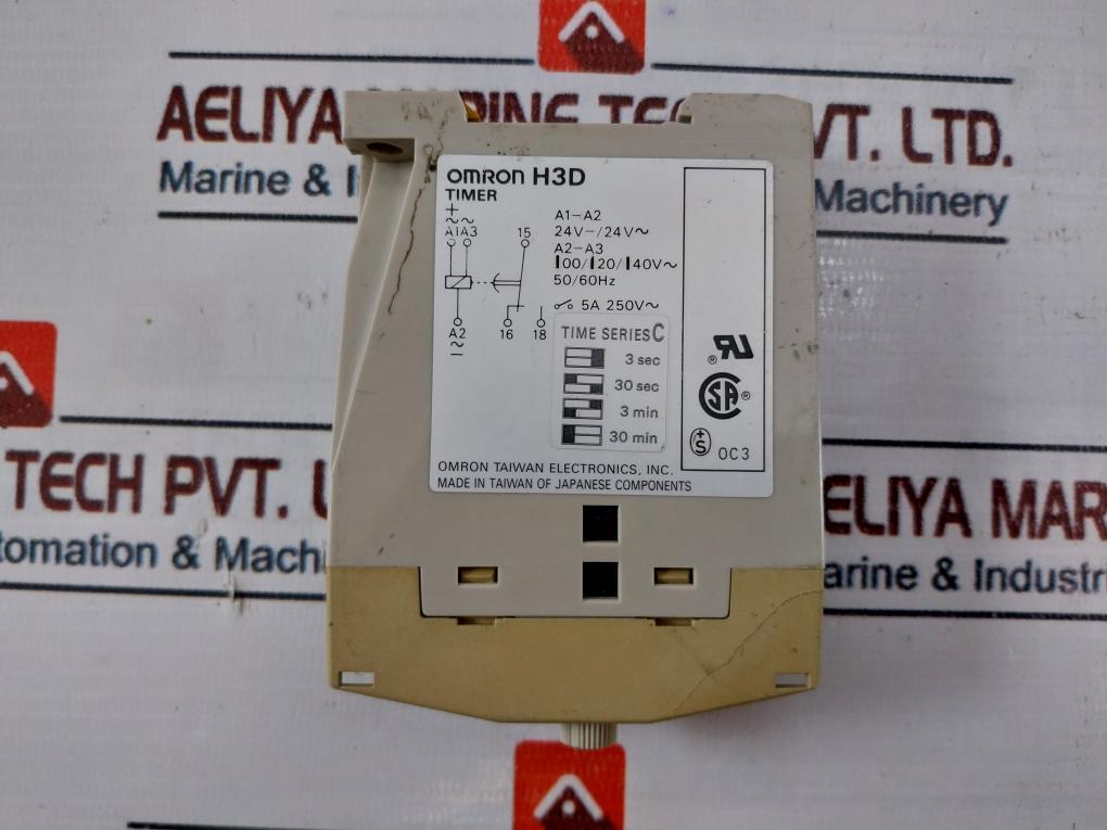 Omron H3D Timer Ser C 250V 50/60Hz 24V