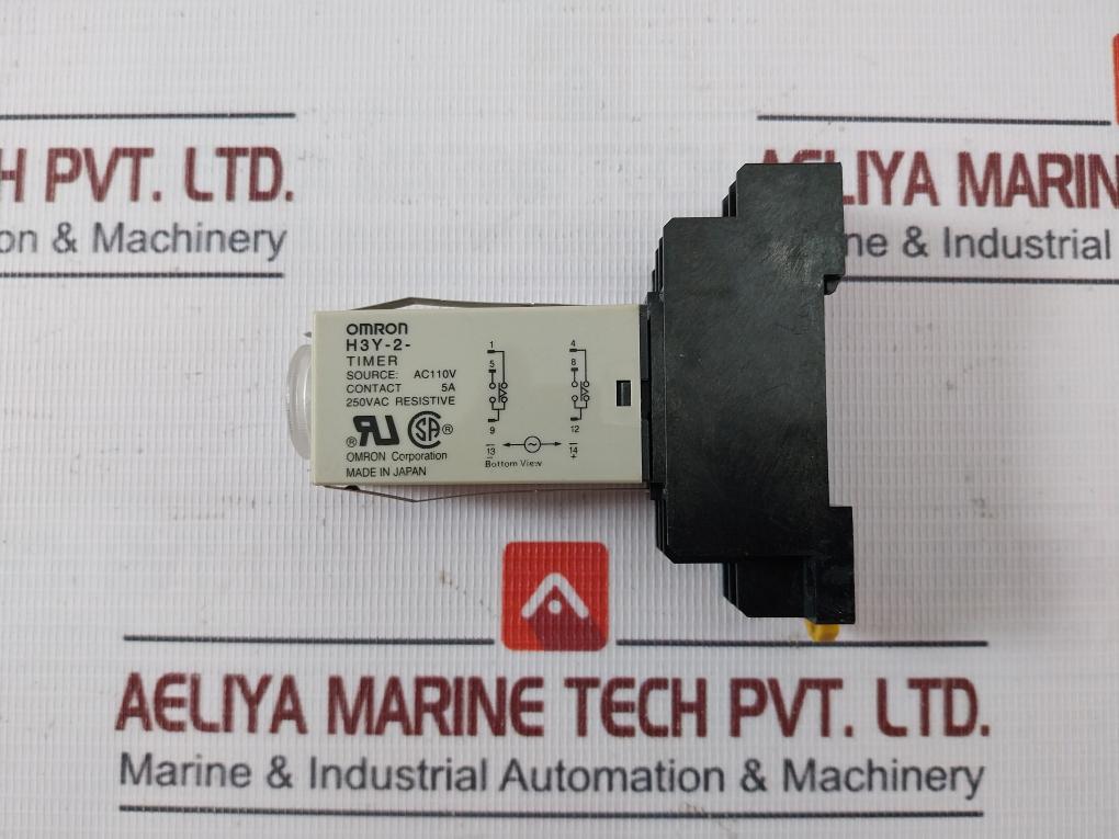 Omron H3y-2 Solid State Timer 0-60 Sec Ac110v 5a 250vac 7a Pyf08a