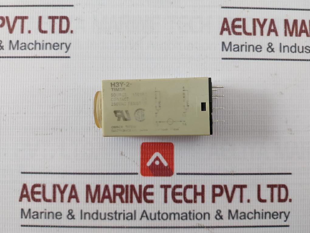 Omron H3Y-2 Solid State Timer 100Vac 5A 250Vac 0-3 Min 14Z90N