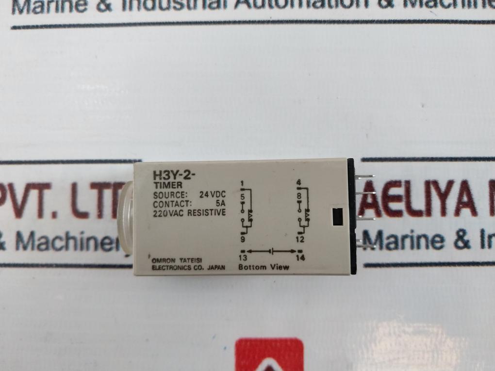Omron H3y-2 Timer Relay 0-5 Sec 24vdc
