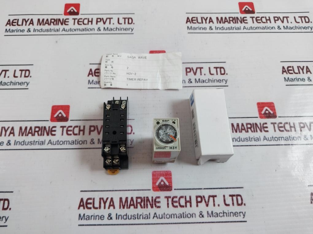 Omron H3y-2 Timer Relay With Base Gb14048.5