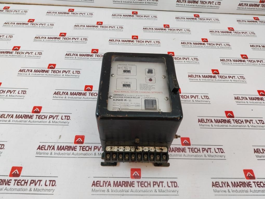 Omron K2Wr-r-s5 Reverse Power Relay 100/110/200/220Vac 5A 50/60Hz Used