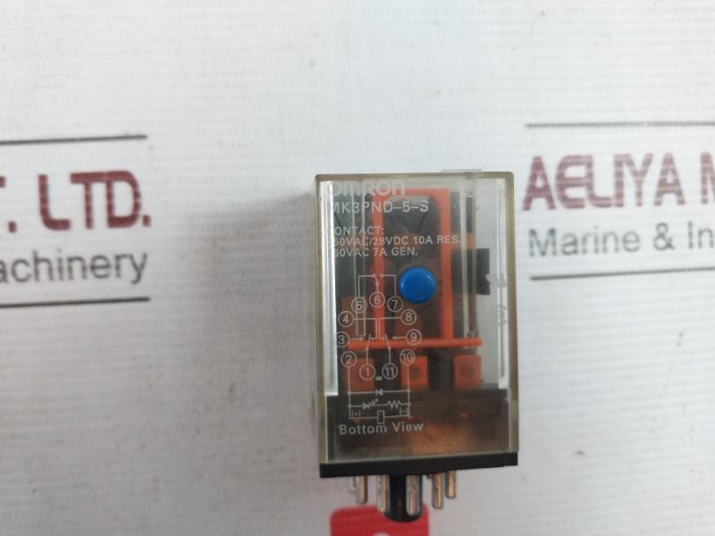 Omron Mk3Pnd-5-s General Purpose Relay Pf113A-n 50Vac/28Vdc 10A 400Vac