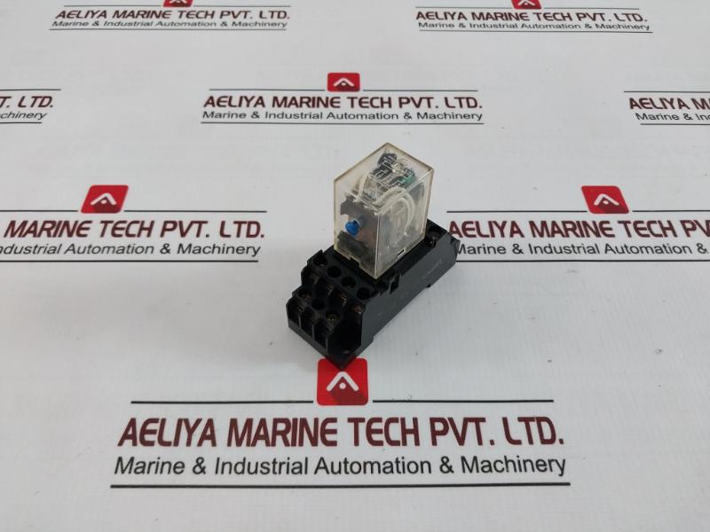 Omron My4I4N Power Relay With Socket Pyf14A-e 5A 250V 24Vdc 5A 28V- Dc1