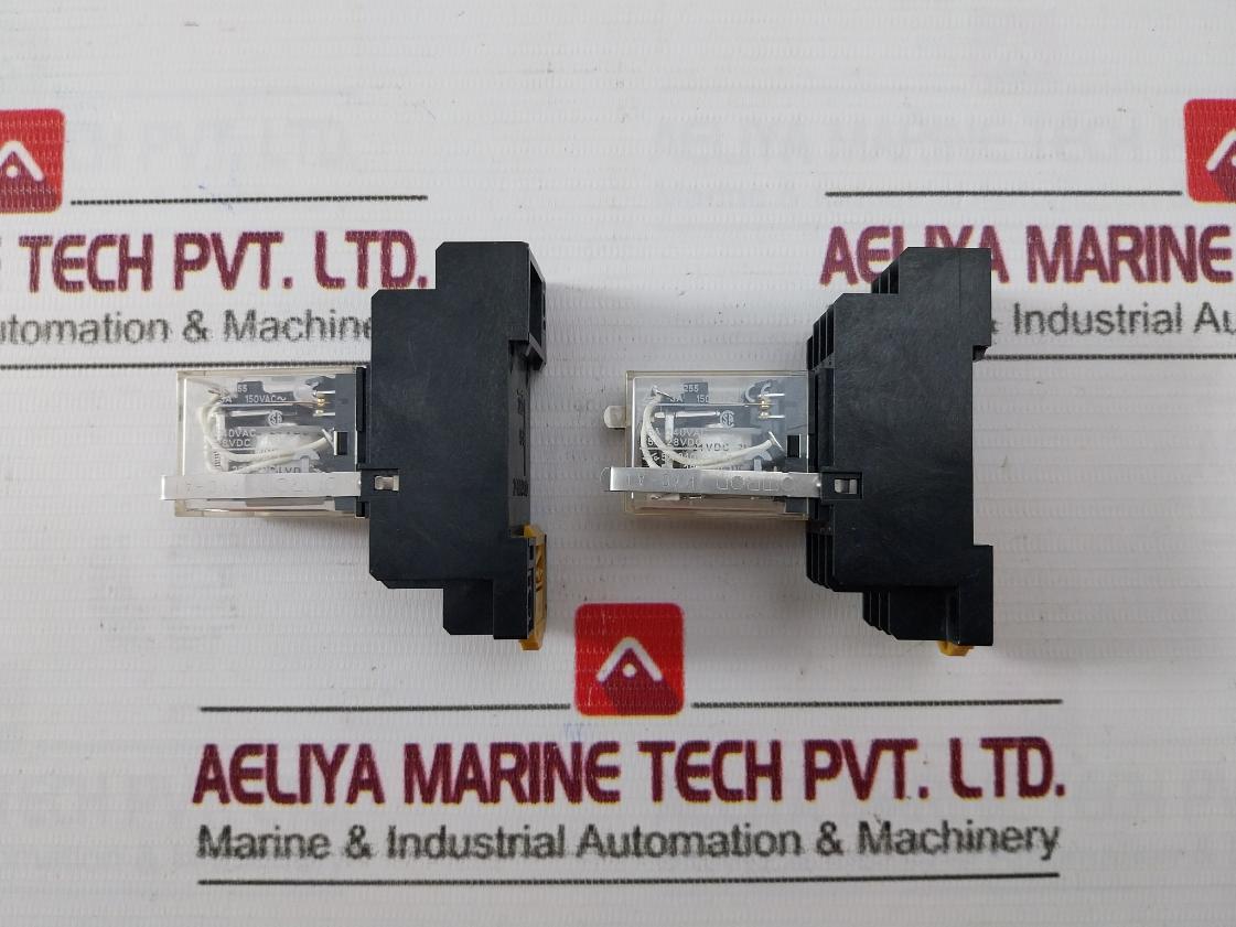 Omron My4N-d2 Miniature Power Relay With Base 24Vdc Iec255 Pyf14A 5A 240V~Ac1