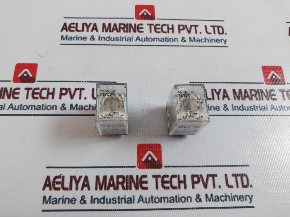 Lot of 6X Omron My4n-d2 Power Relay 5a 250vac