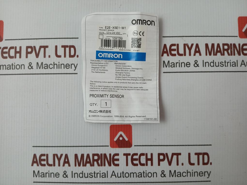 Omron Proximity Sensor 12-24V Dc E2E-x5E1-m1