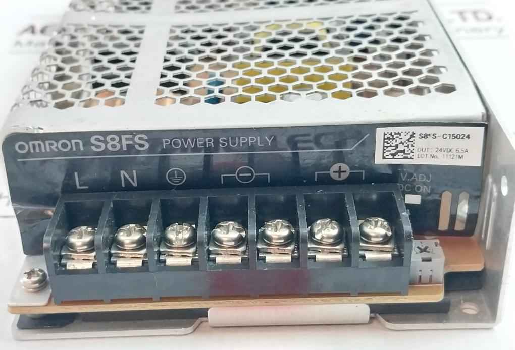 Omron S8Fs-c15024 Switched Mode Power Supply 6.5A 100-240Vac 24Vdc