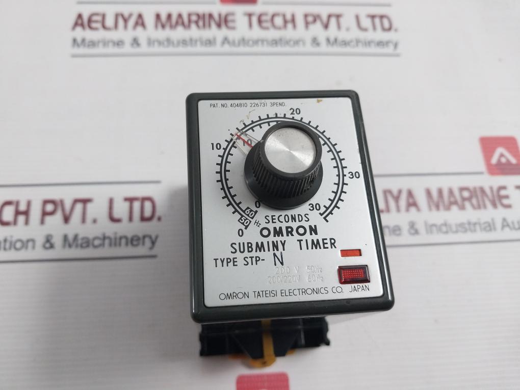 Omron Stp-n Subminy Timer 0-30 Sec 250Vac 50/60Hz