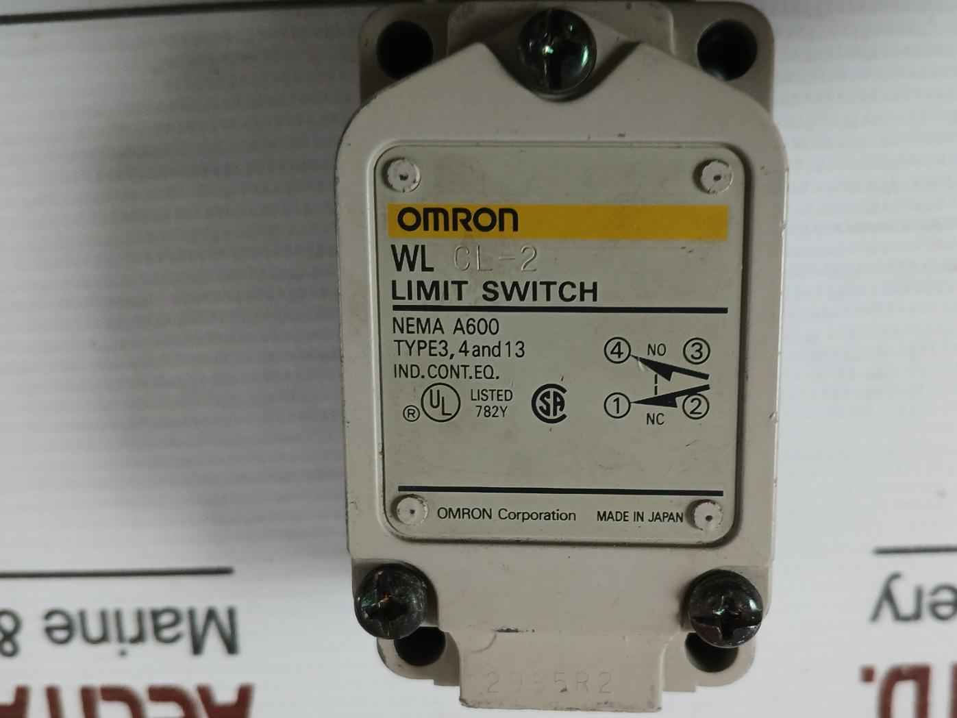 Omron Wl Cl-2 Limit Switch