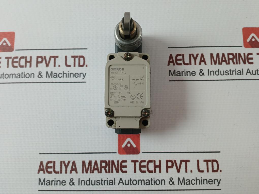 Omron Wlsd2-g General Purpose Vertical Limit Switch Ac-15 2A/250V