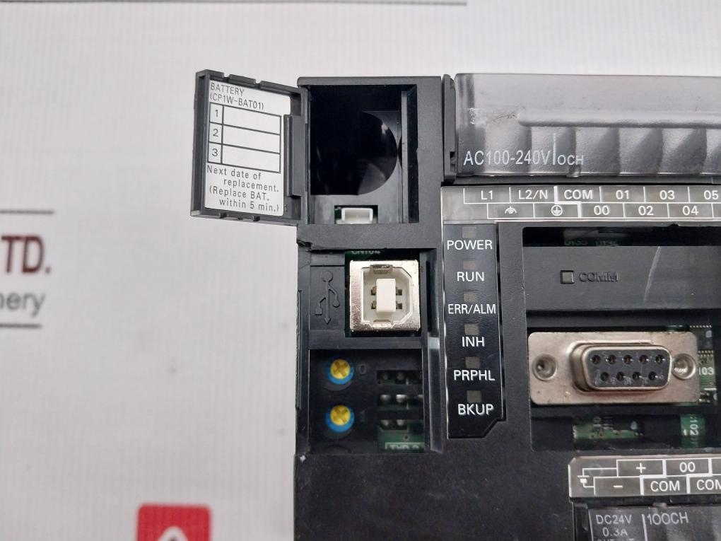 Omron Cp1E-na20Dr-a Programmable Controller 100-240V Ac 50/60Hz