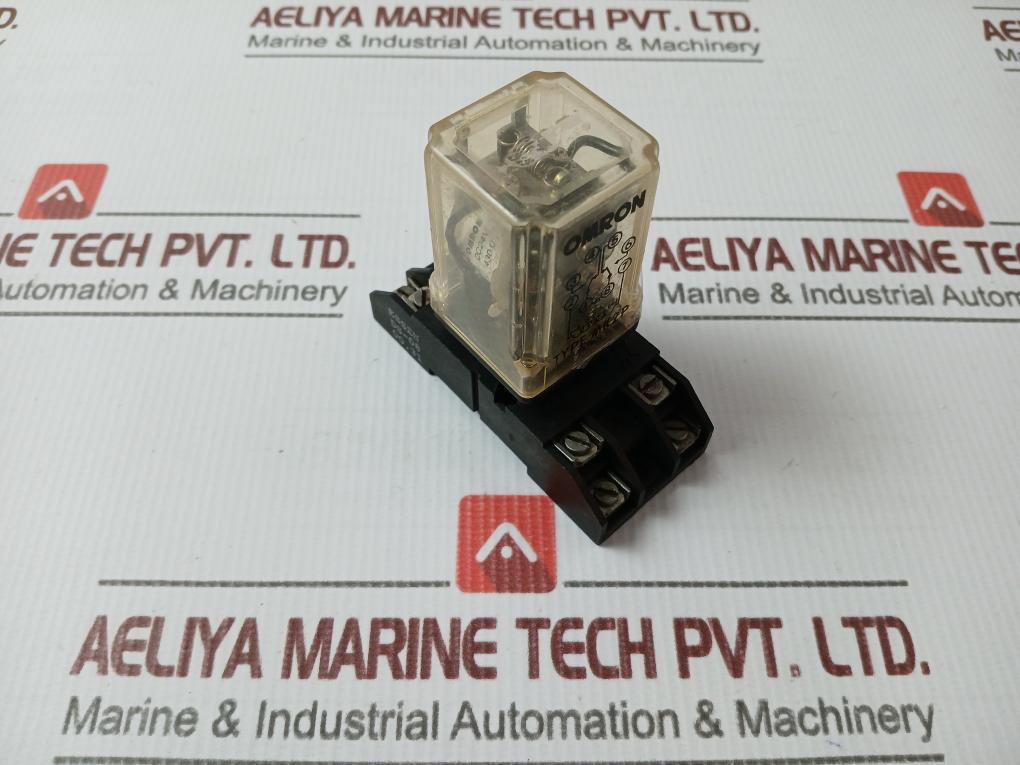 Omron Mk2P Relay With Socket Base 24Vdc 430 Ohm
