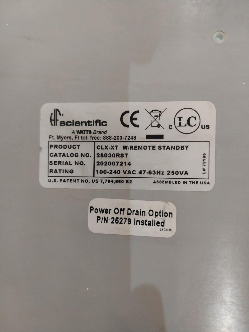 Online Residual Chlorine Monitor Ip66 Hf Scientific 28030Rst Clx Xt
