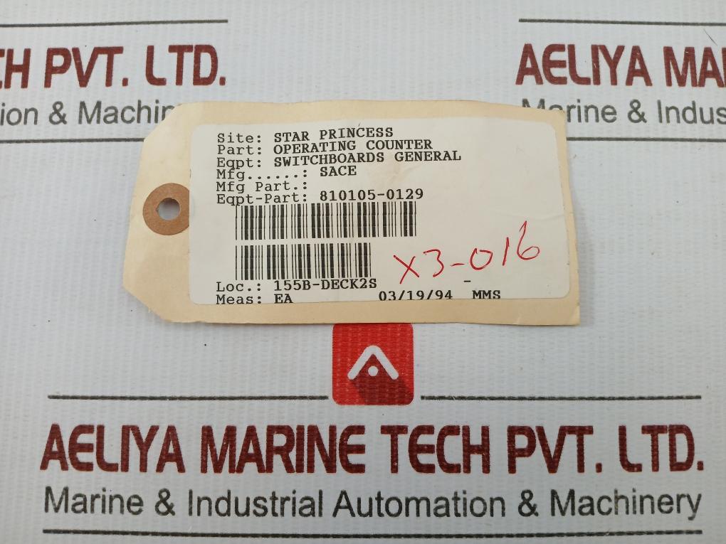 Operating Counter Switchboard Repairing Part Set By Sace 810105-0129