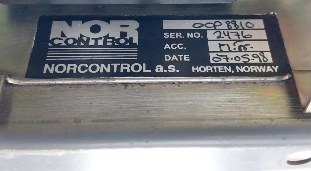 Operator Control Panel Ocp 8810 Norcontrol Input 24Vdc