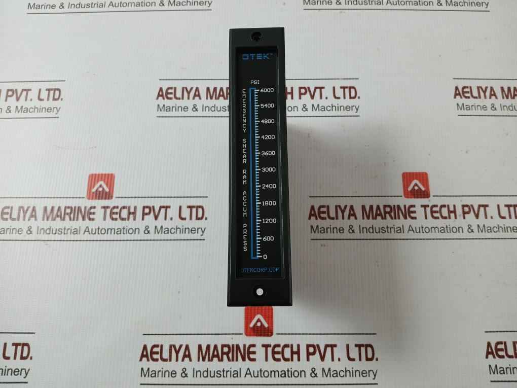 Otek Corporation Digital Bar Graph Display 0-6000 Psi Hi-q101-c008-d7