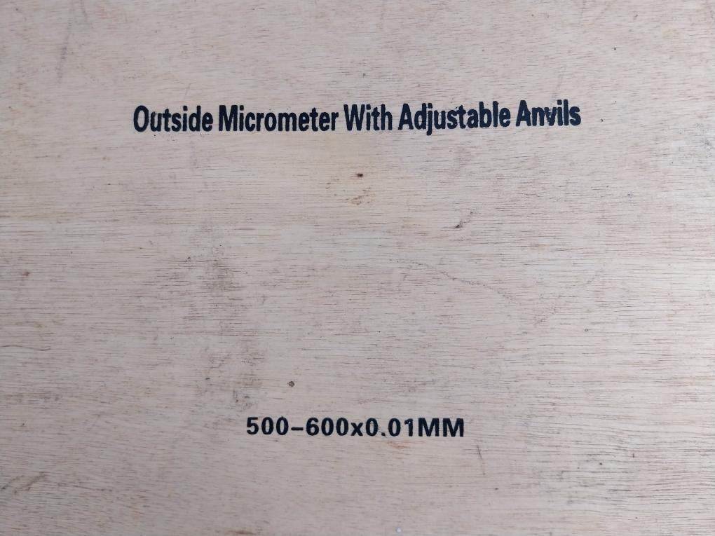 Outside Micrometer With Adjustable Anvils Set 500-600X0.01Mm Sku 204301