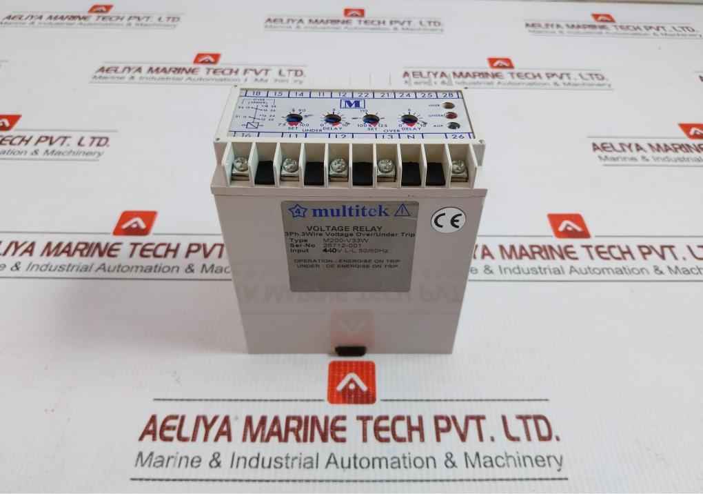 Over And Under Voltage Relay M200-v33W Multitek
