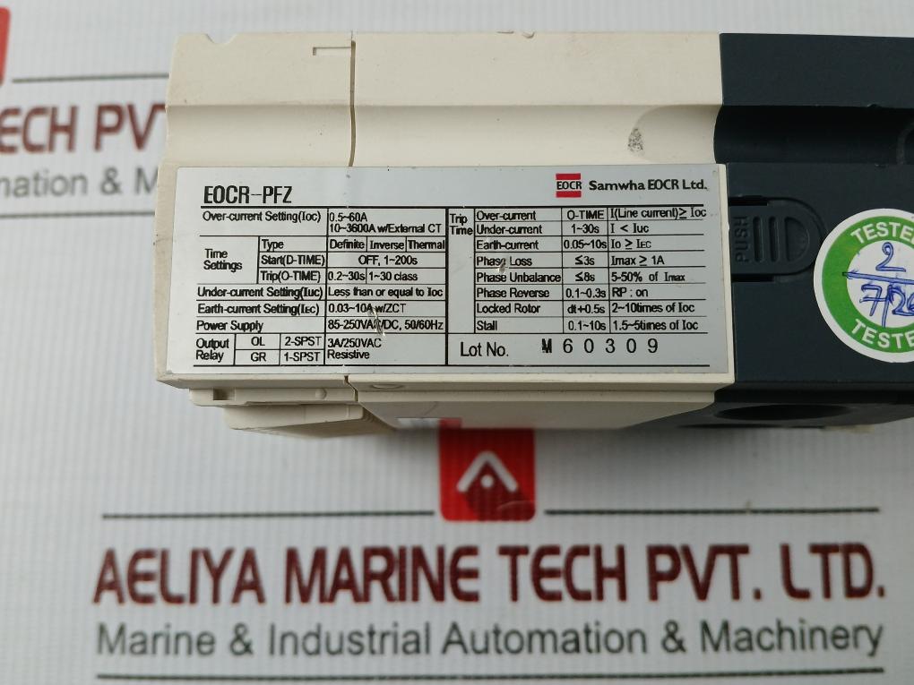 Overcurrent And Motor Protection Relay Module Eocr-m1/Pfz Samwha 85-250Vac/Dc