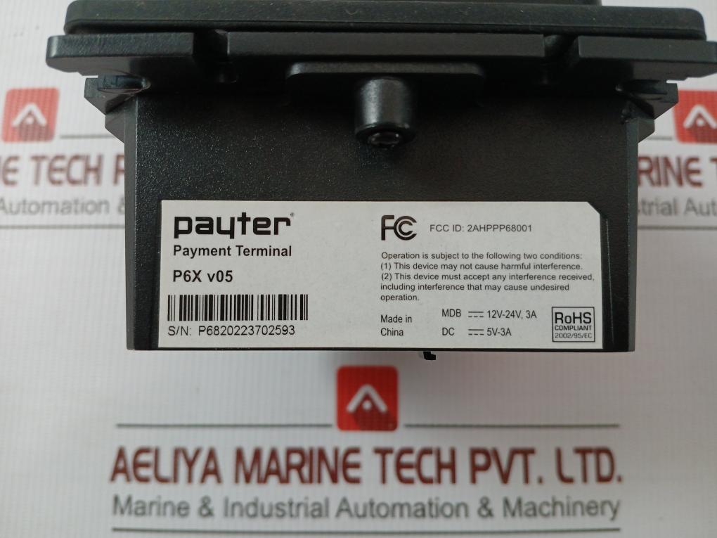 P6X V05 Payment Terminal 12V-24V Payter