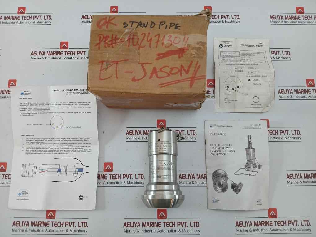 P9420-809-0350P Pressure Transmitter Tranducer Vishay Precision 0-5,000 Psi