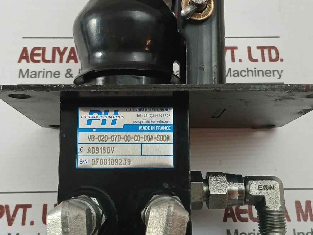 POCLAIN HYDRAULICS Brake Valve PART NO. VB-020-070-00-C0-00A-S000