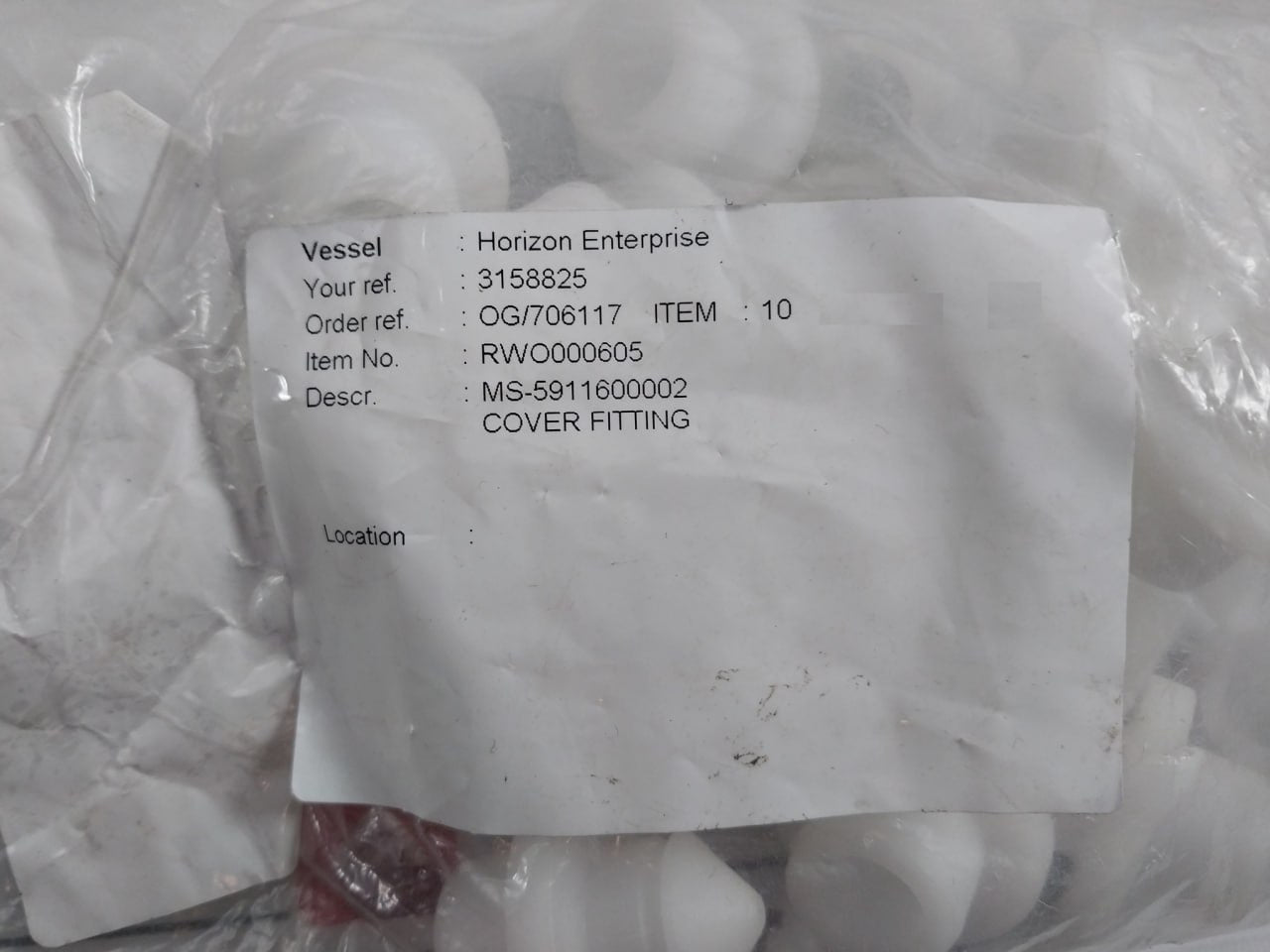 Pack of 3X RWO Cover Fitting