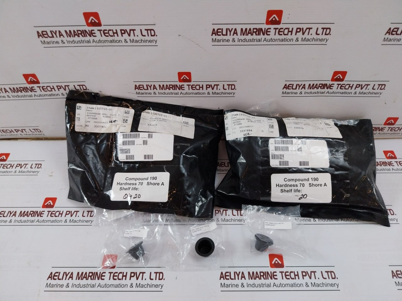 Pack of 4X 1930710-01 Rolling DIAPHRAGM SEAL CLASS 3