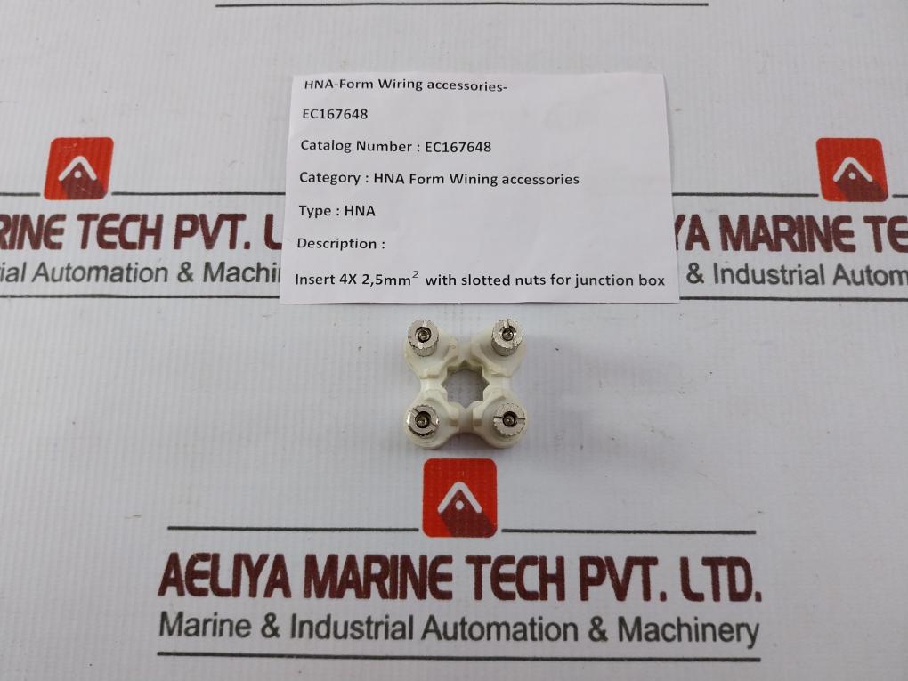 Pack of 4X HNA EC167648 Wiring Accessories Insert 4x2.5mm(2) Slotted Nuts