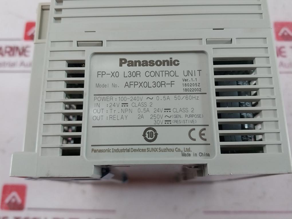 Panasonic Afpx0L30R-f Programmable Logic Controller 100-240V Ac