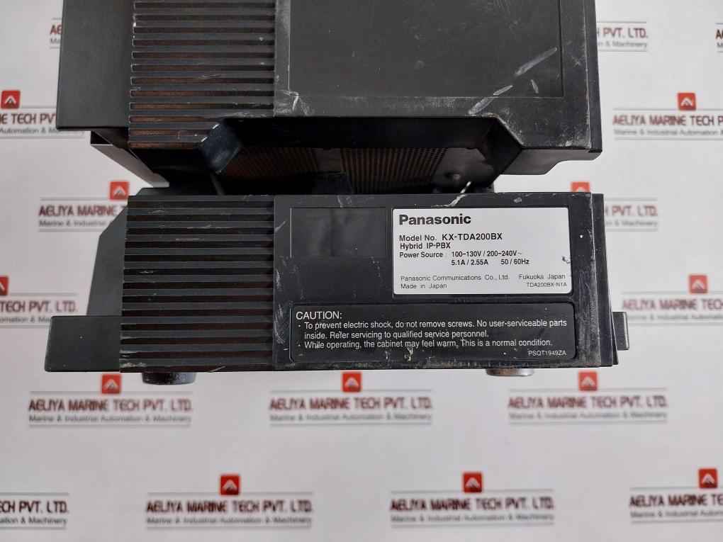 Panasonic Kx-tda200Bx Basic Shelf Hybrid Ip-pbx 5.1A/2.55A Psqt1949Za