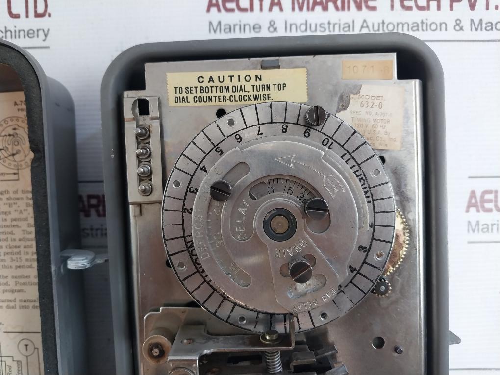 Paragon 632-00 Defrost Time Control Timing Motor 120V 60Hz A-707-00