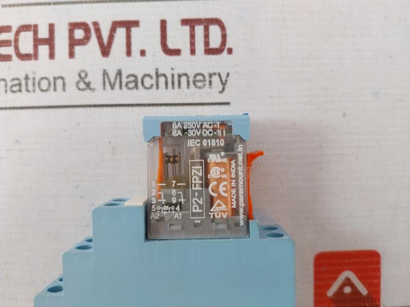 Paramount P2-fpzi Relay 6A 250V Ac-1 30V Dc-1 48V Dc