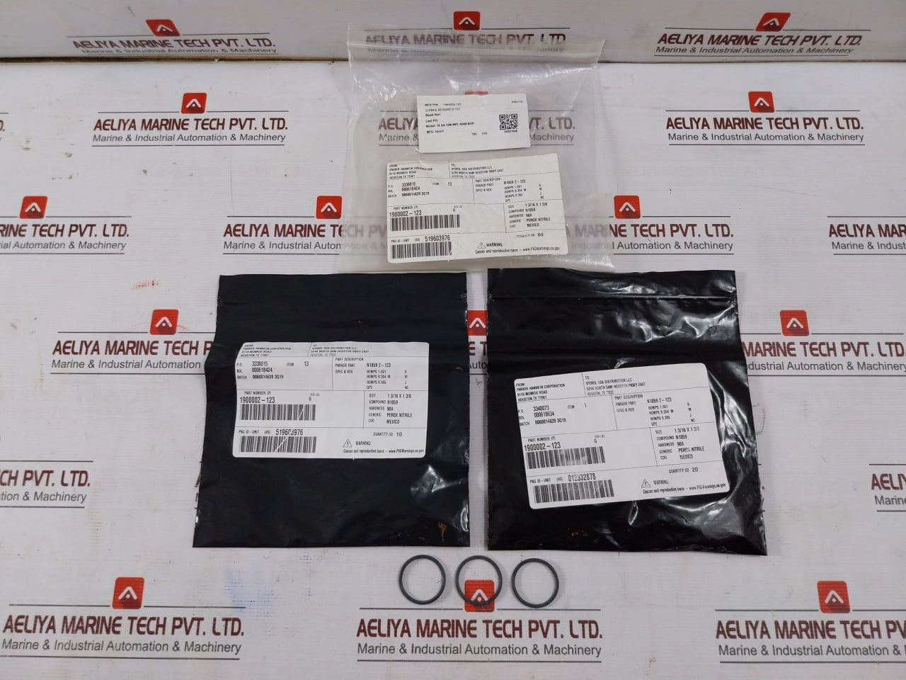 Parker 1900002-123 O-ring 90 Duro Hydril Bop Seal N1059 1.19X1.38"