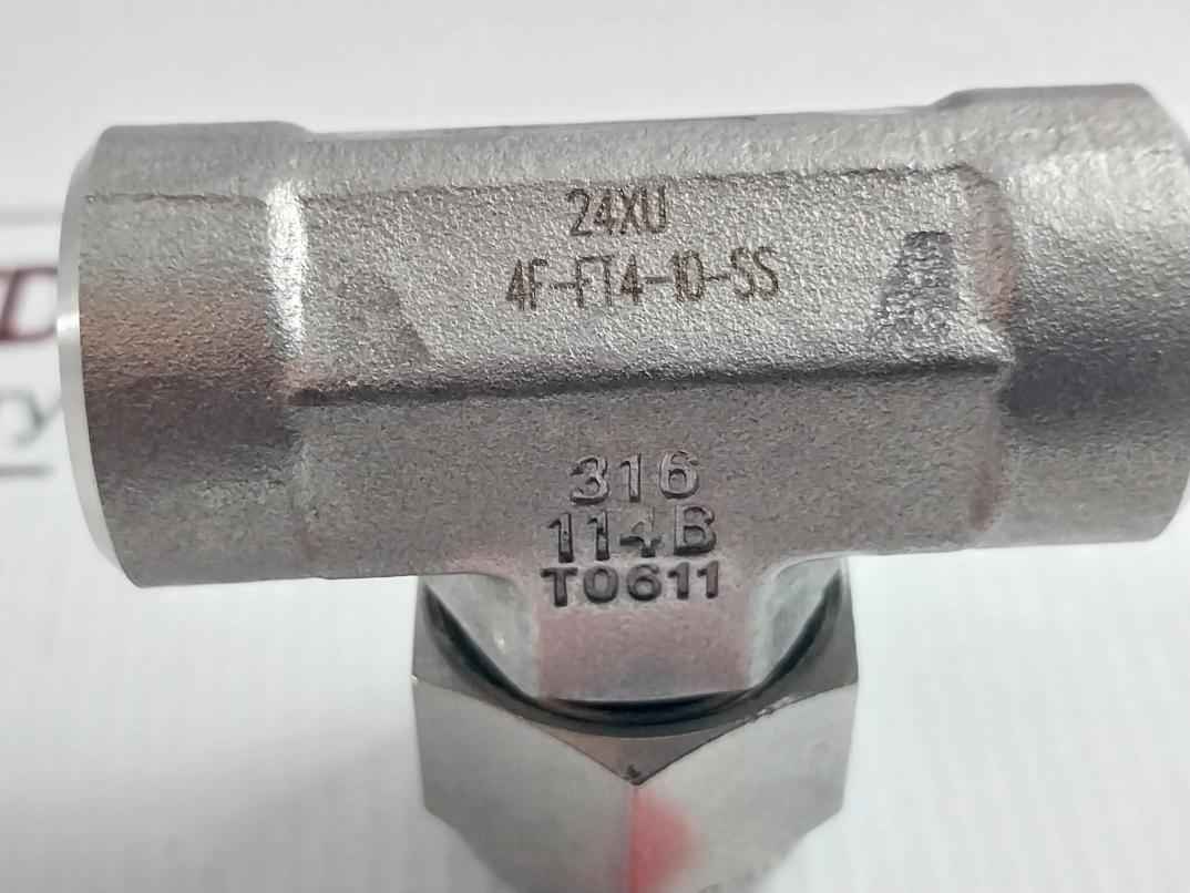 Parker 4f-ft4-10-ss Tee Filter Valve T0611
