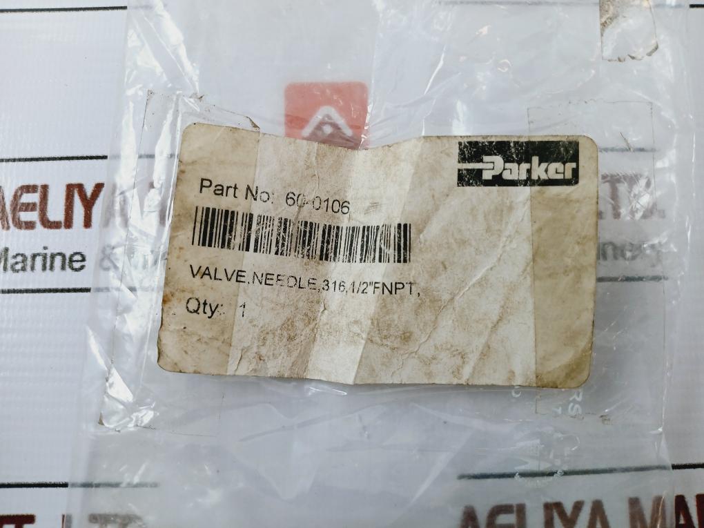Parker 60-0106 Valve Needle 316 1/2" FNPT