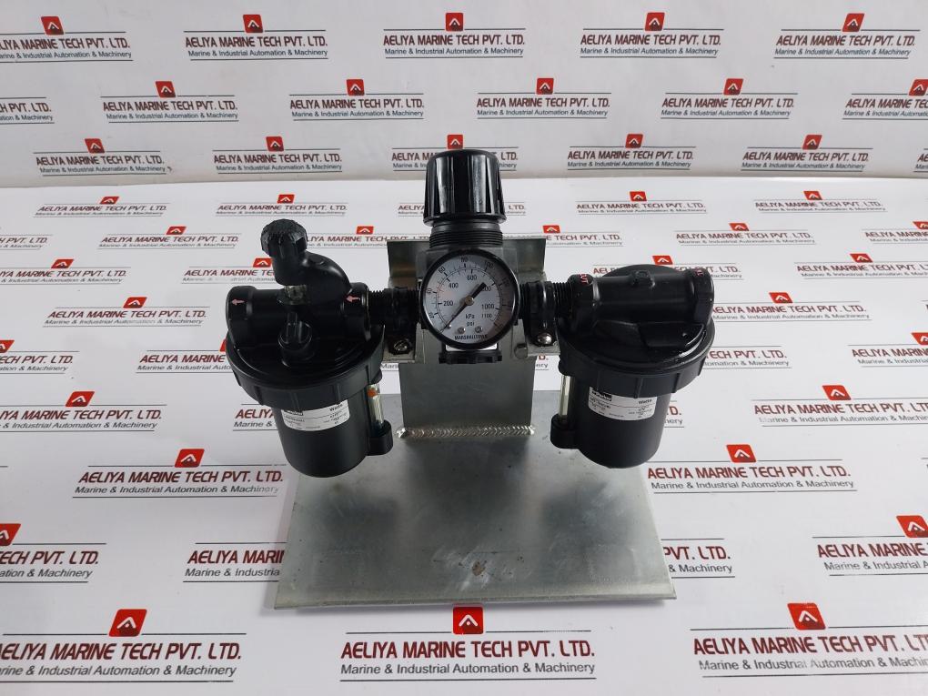 Parker F602-04WJ/M5(Filter)+R10-04C/M3(Regulator)+L606-04W/M9(Lubricator) Combo