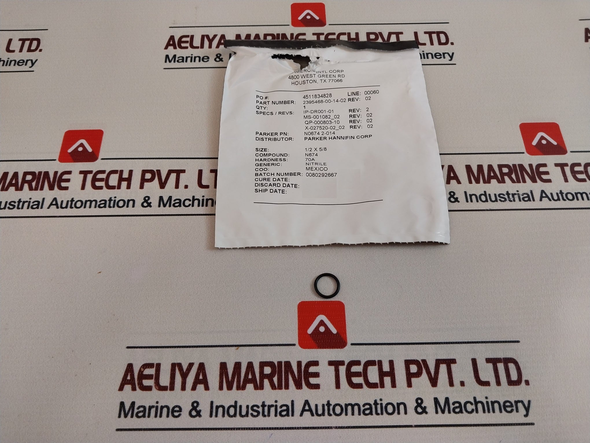Parker Hannifin 2395468-00-20-02 Solenoid Valve Coil Section Repair Kit Rev: 09