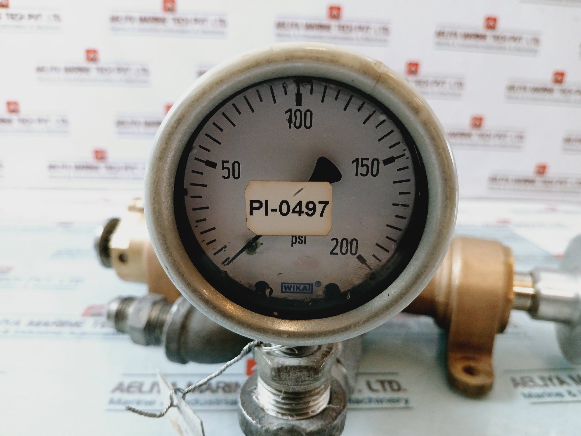Parker M05465148 Manual Control Valve W/ Check Valve (003393004)+Pressure Gauge