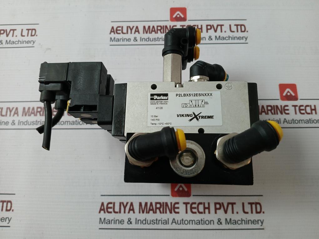 Parker P2Lbx512Esnxxx Viking Xtreme Pneumatic Solenoid Valve Assembly 145 Psi