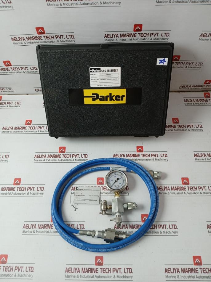 Parker Cg-6000 C&G Assembly With 6000 Psi Pressure Gauge Kit 0-400 Bar