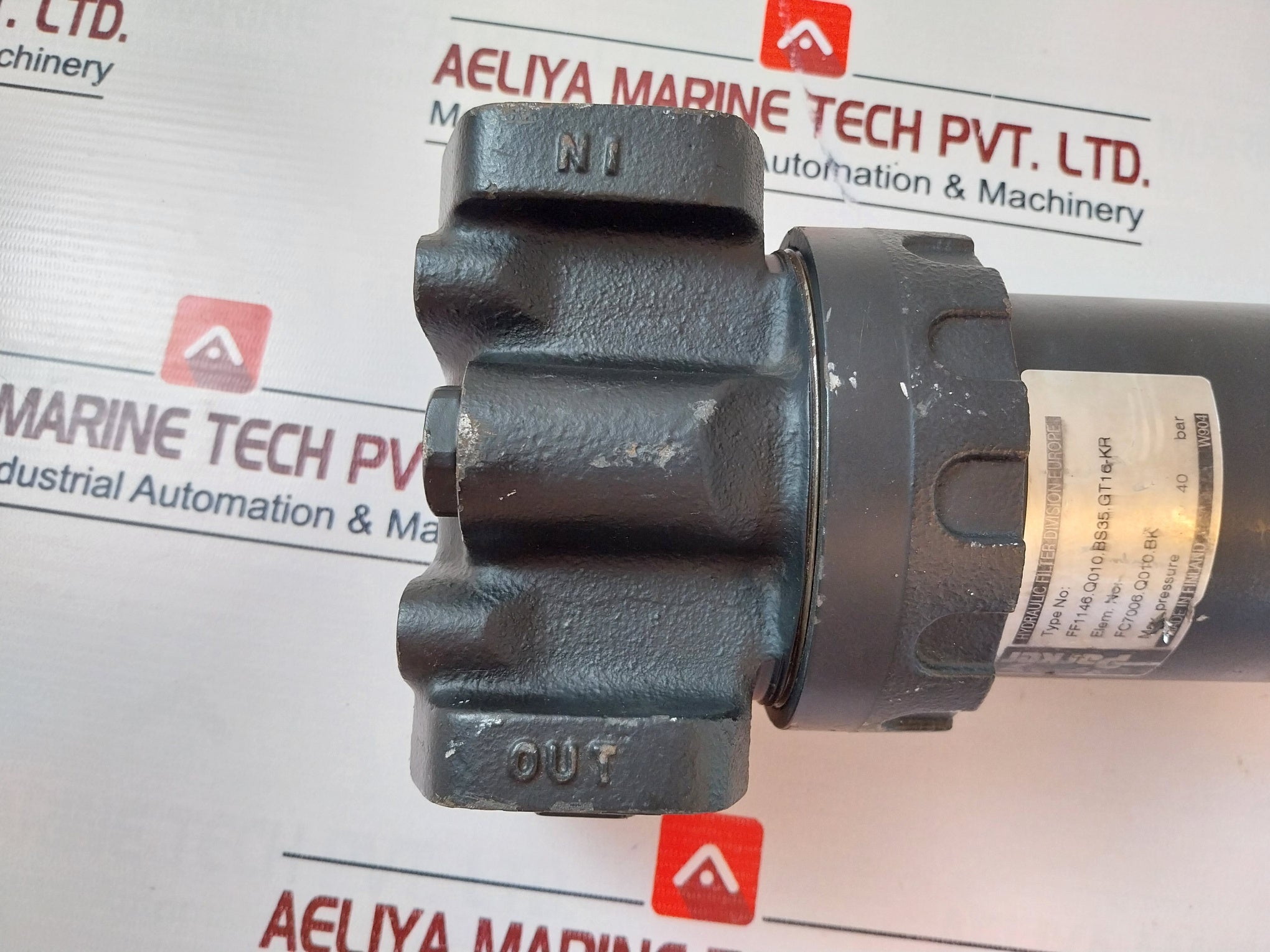 Parker Ff1146.Q010.Bs35.Gt16-kr Hydraulic Pressure Filter Housing 6659872