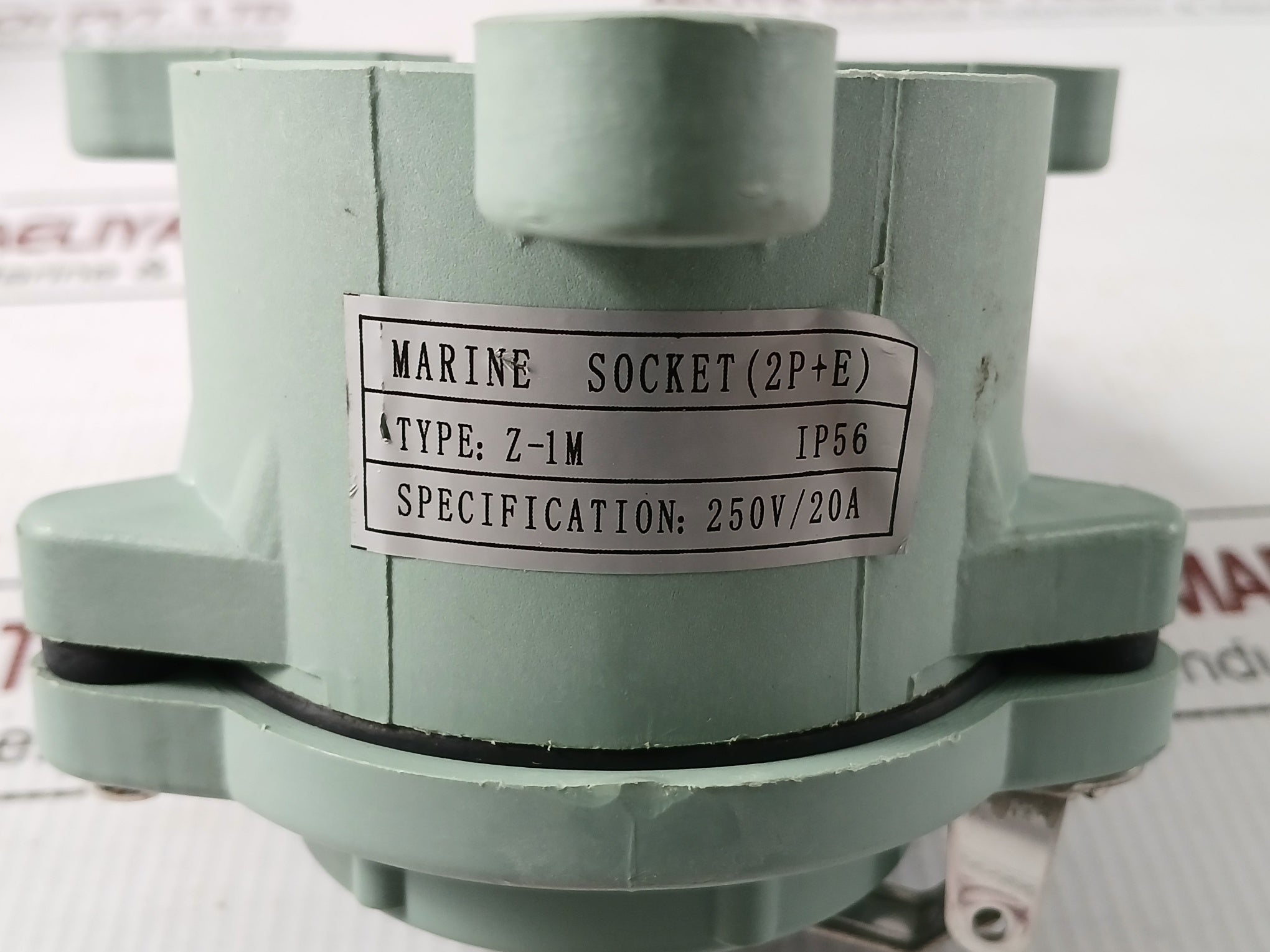 Part-No-Z-1m-Marine-Socket-2p-E-Ip56-250v-20a-7