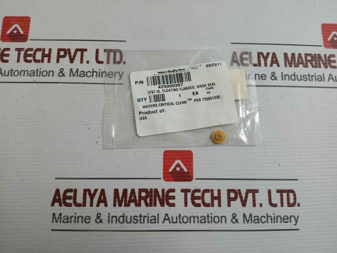 Part No: 425000307 Waters .0787 Id Floating Flanged Wash Seal